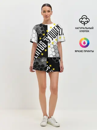 Женская пижама с шортами / JUVENTUS / ЮВЕНТУС / ЗВЕЗДЫ