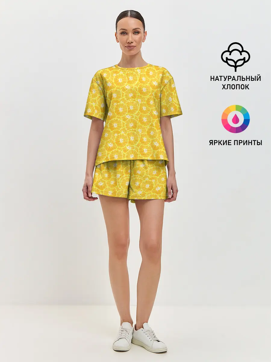 Женская пижама с шортами / Fresh Lemon