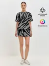 Женская пижама с шортами / Камуфляж Зебра