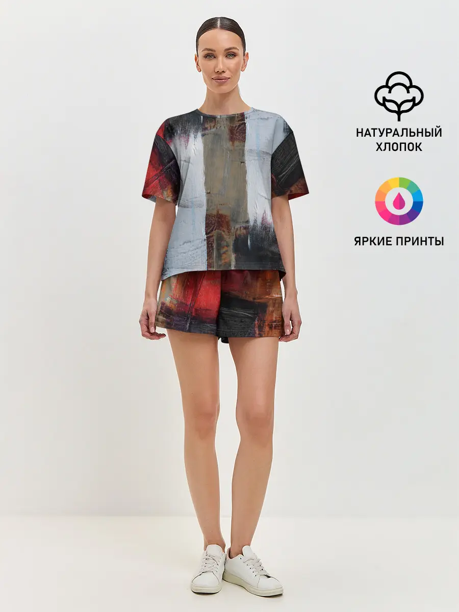 Женская пижама с шортами / Абстракция Красок