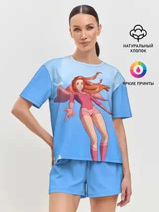 Женская пижама с шортами / Атомная Ева