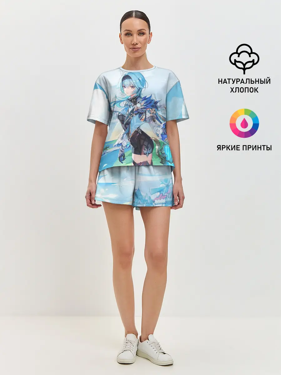 Женская пижама с шортами / Eula | Genshin Impact