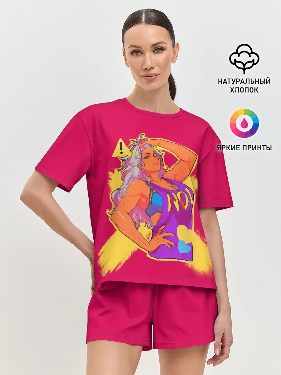 Женская пижама с шортами / Nikaido