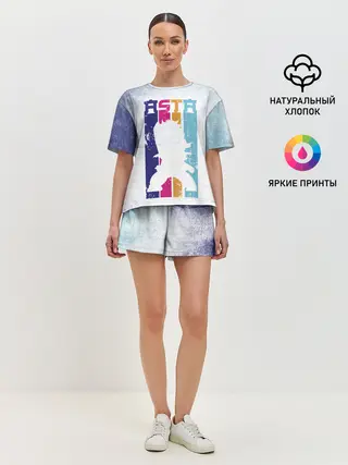 Женская пижама с шортами / Стена Аста Чёрный клевер