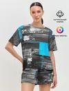 Женская пижама с шортами / Абстракция