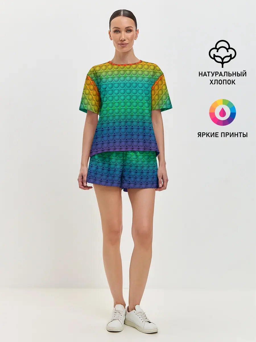 Женская пижама с шортами / POP IT | СИМПЛ ДИМПЛ