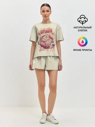 Женская пижама с шортами / Space Crossing