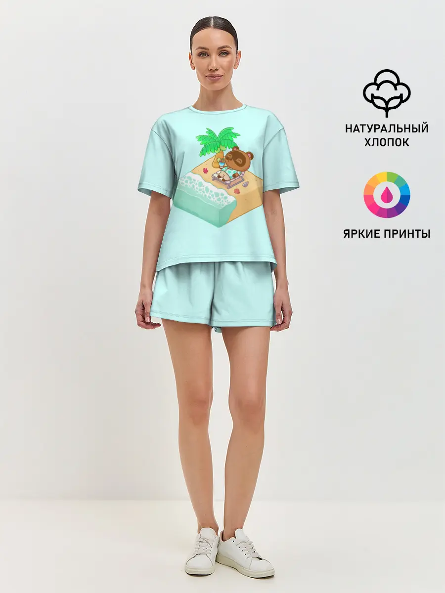 Женская пижама с шортами / Beach Crossing