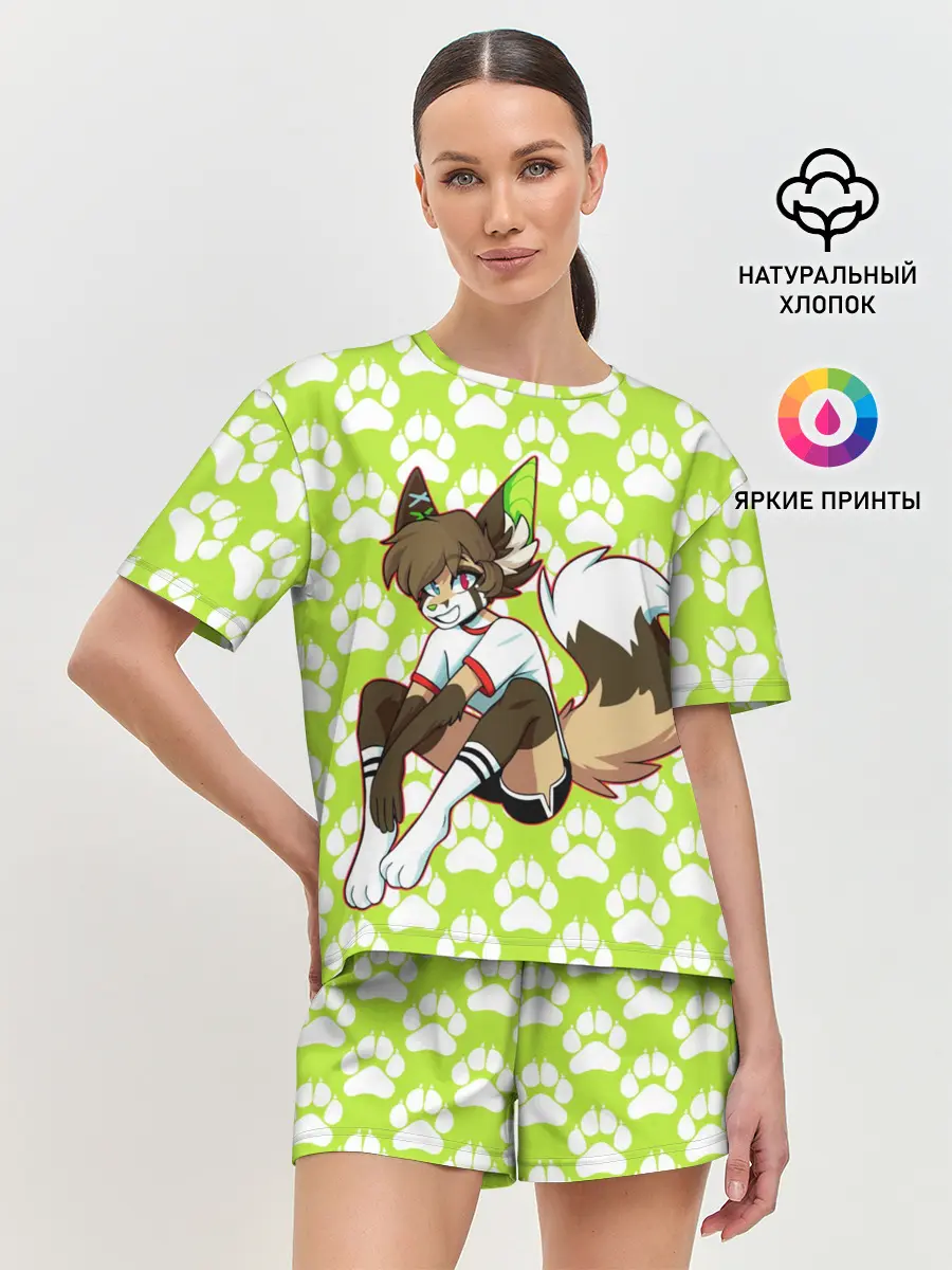 Женская пижама с шортами / Фурии Лис