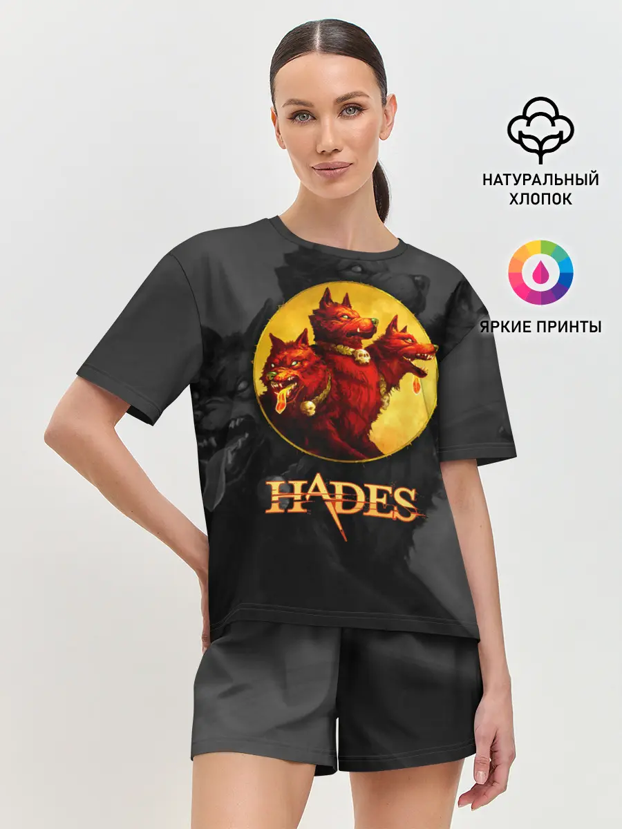 Женская пижама с шортами / Hades wolf