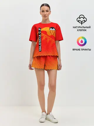 Женская пижама с шортами / FC VALENCIA / ФК ВАЛЕНСИЯ