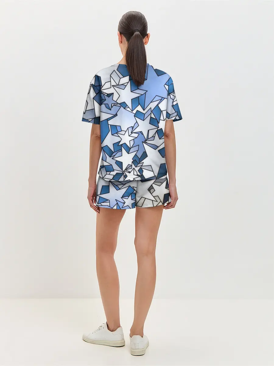 Женская пижама с шортами / Магические звезды