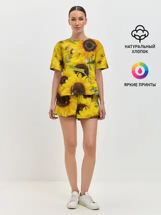 Женская пижама с шортами / Лето