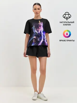 Женская пижама с шортами / Keqing - Геншин Импакт
