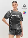 Женская пижама с шортами / METALLICA РАЗРЯД МОЛНИИ