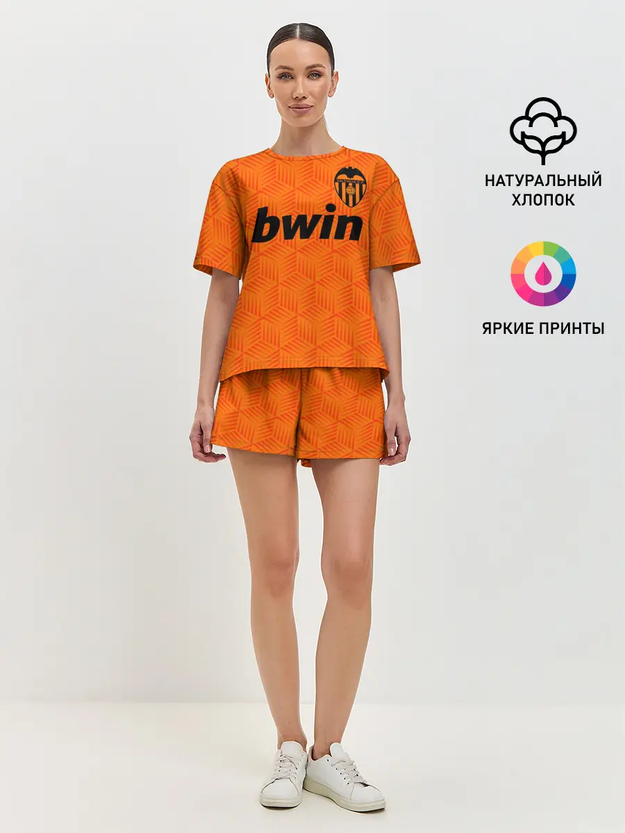 Женская пижама с шортами / ФК ВАЛЕНСИЯ / ФОРМА 20-21