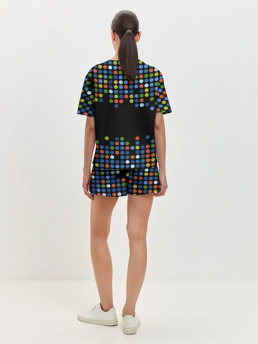 Женская пижама с шортами / Динозавр-игрок