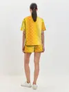 Женская пижама с шортами / Желтая чешуя