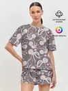Женская пижама с шортами / Осьминоги