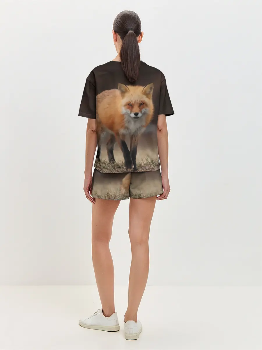 Женская пижама с шортами / Хитрая лисица