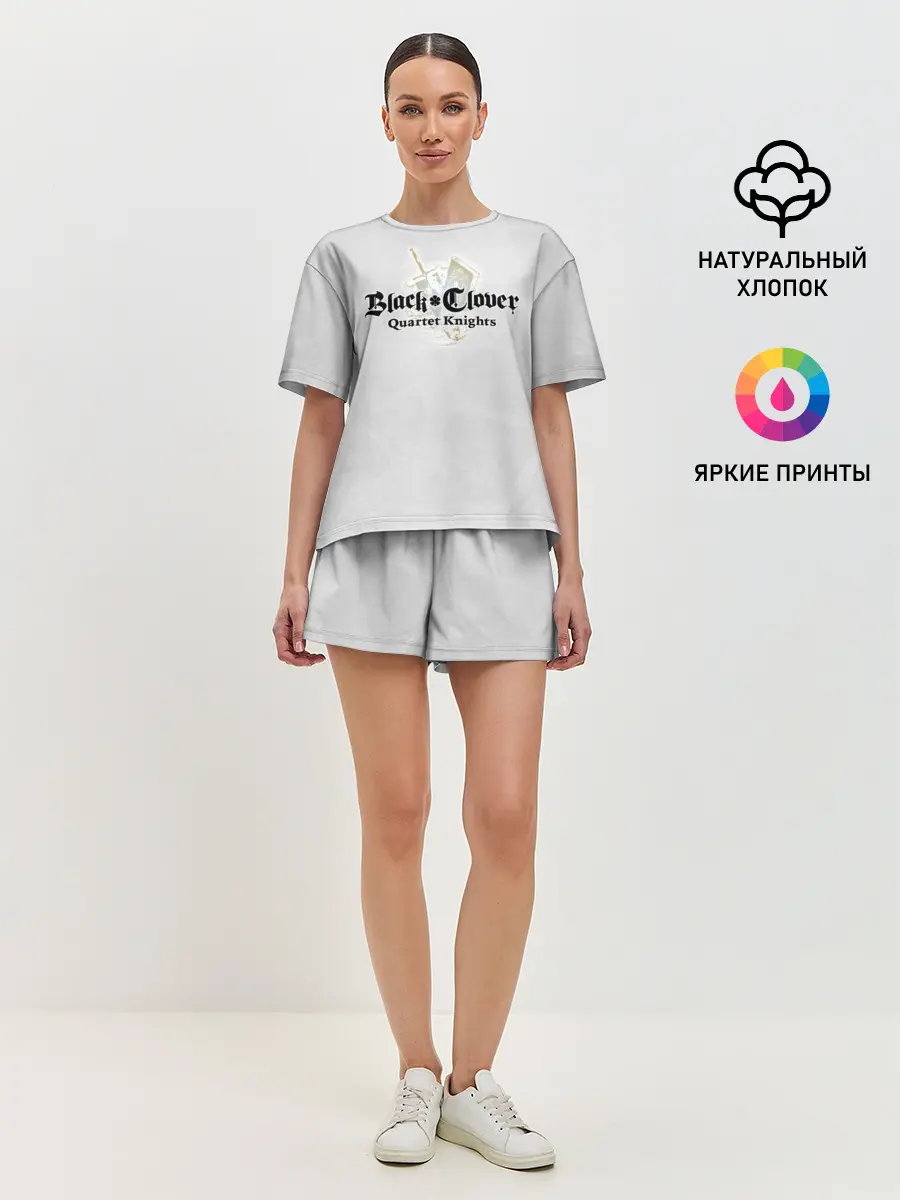 Женская пижама с шортами / Чёрный клевер Quartet Knights