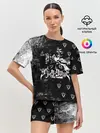Женская пижама с шортами / Черный Аста Чёрный клевер