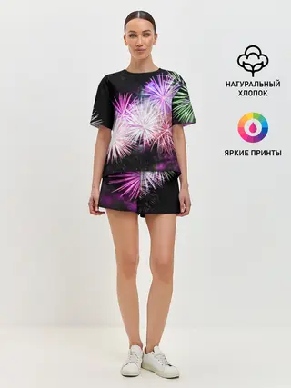 Женская пижама с шортами / Салют