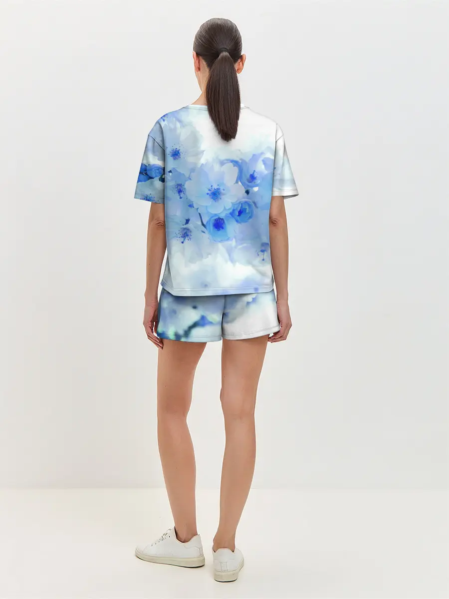 Женская пижама с шортами / Цветущая Сакура