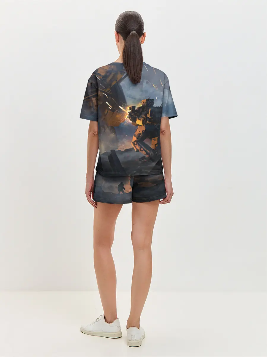 Женская пижама с шортами / Battletech warrior