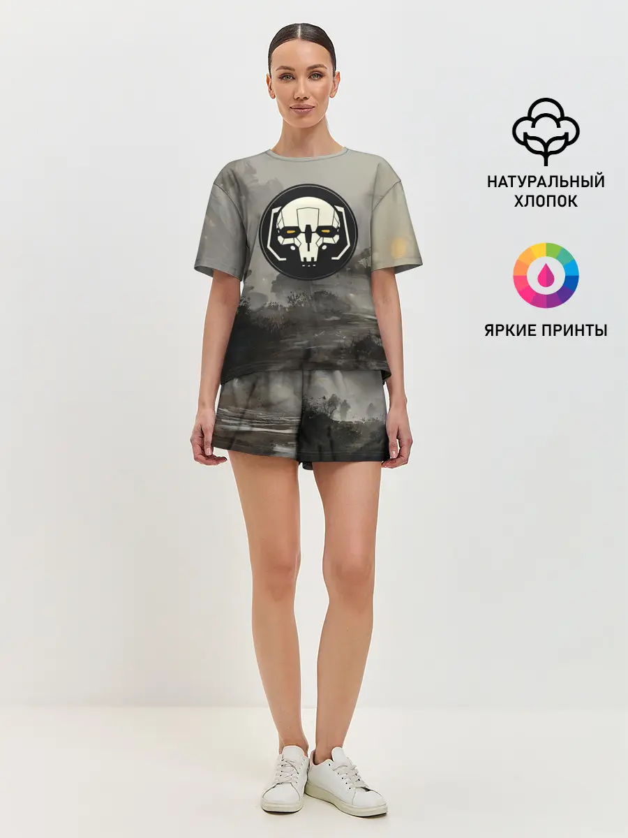 Женская пижама с шортами / SkulMech