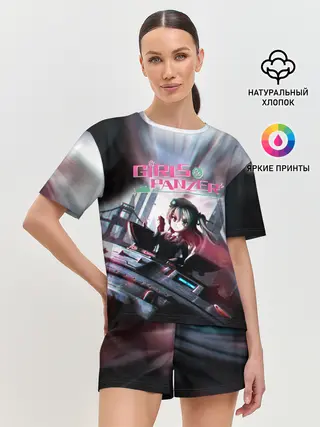 Женская пижама с шортами / Девушки и танки | Арису Симада