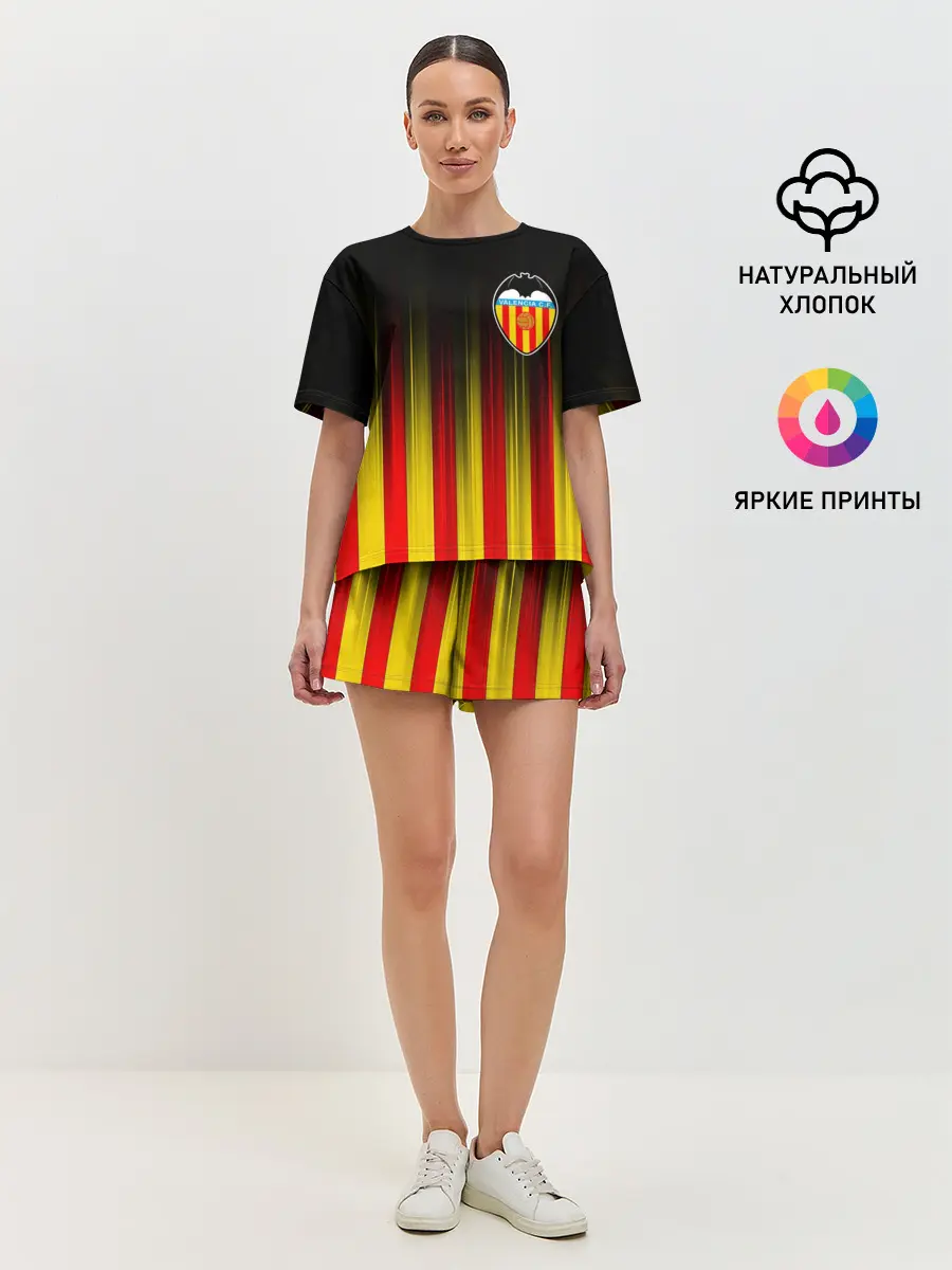 Женская пижама с шортами / FC VALENCIA / ФК ВАЛЕНСИЯ