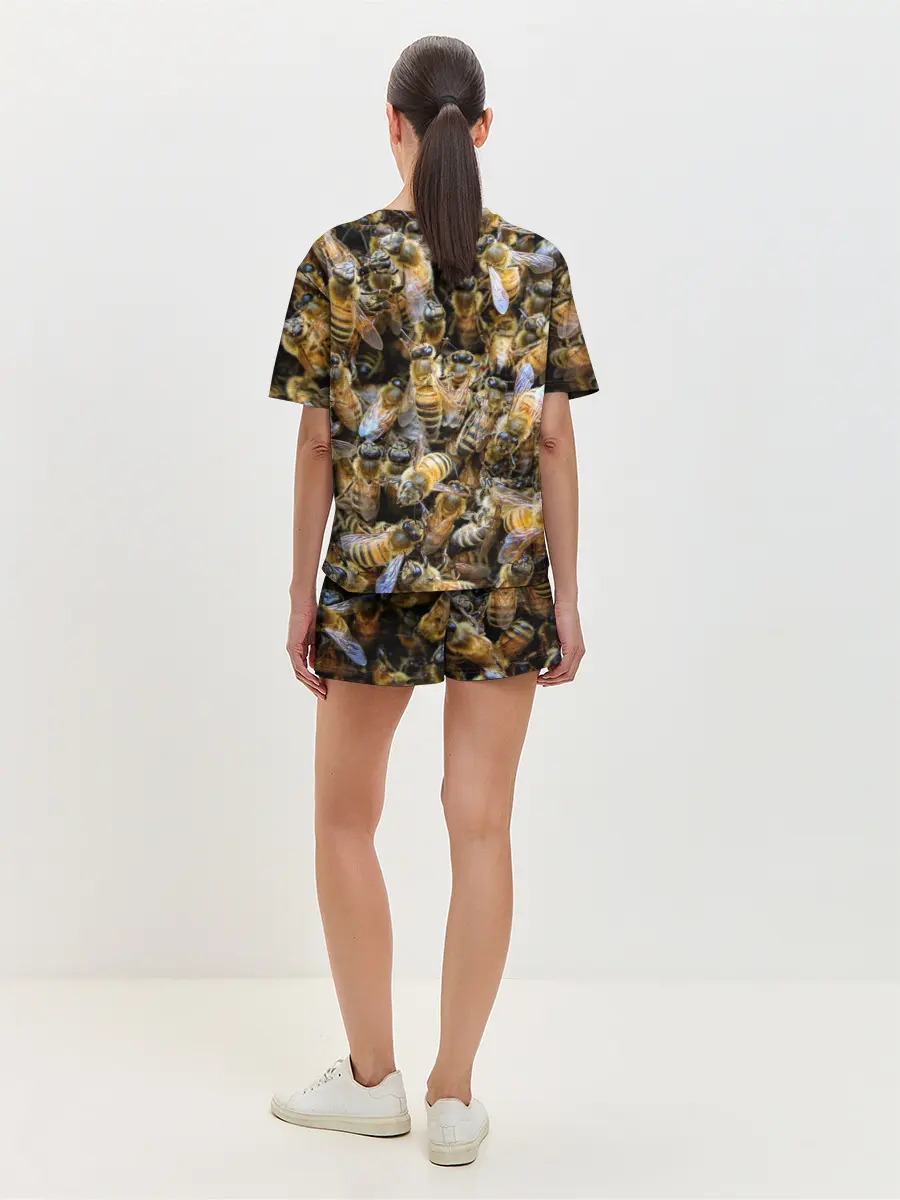 Женская пижама с шортами / Пчёлы