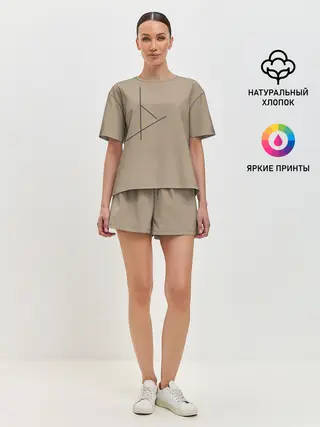 Женская пижама с шортами / Геометрия