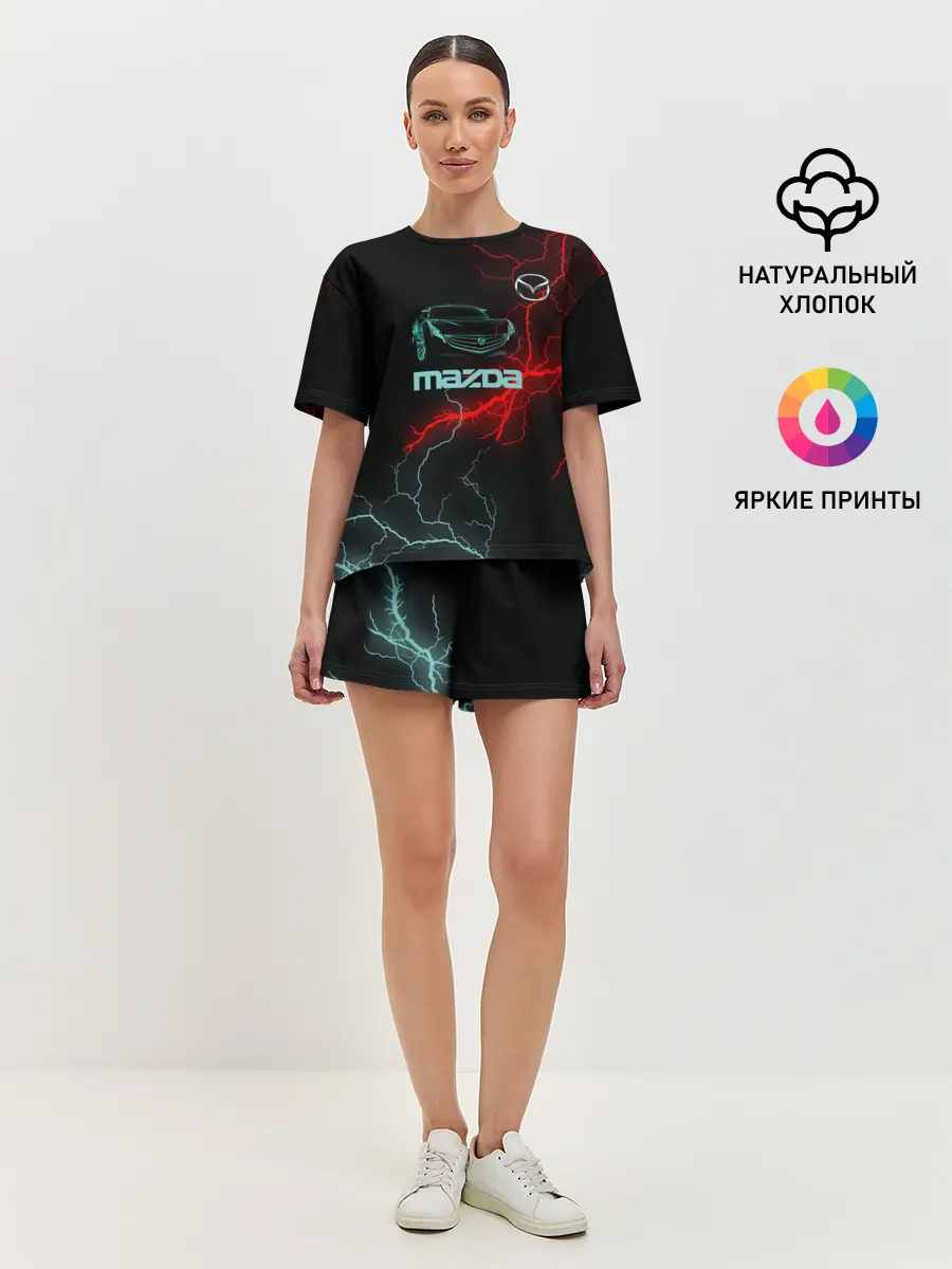 Женская пижама с шортами / Mazda