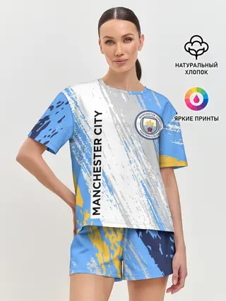 Женская пижама с шортами / МАНЧЕСТЕР СИТИ / МАНЧЕСТЕР
