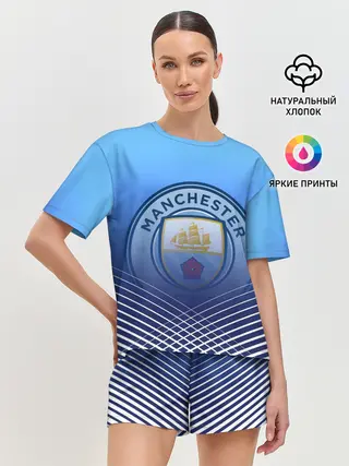 Женская пижама с шортами / МАНЧЕСТЕР СИТИ / МАНЧЕСТЕР