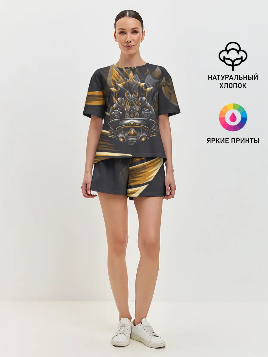 Женская пижама с шортами / Монстр