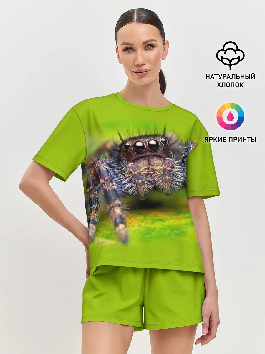 Женская пижама с шортами / ПАУК МАКРО