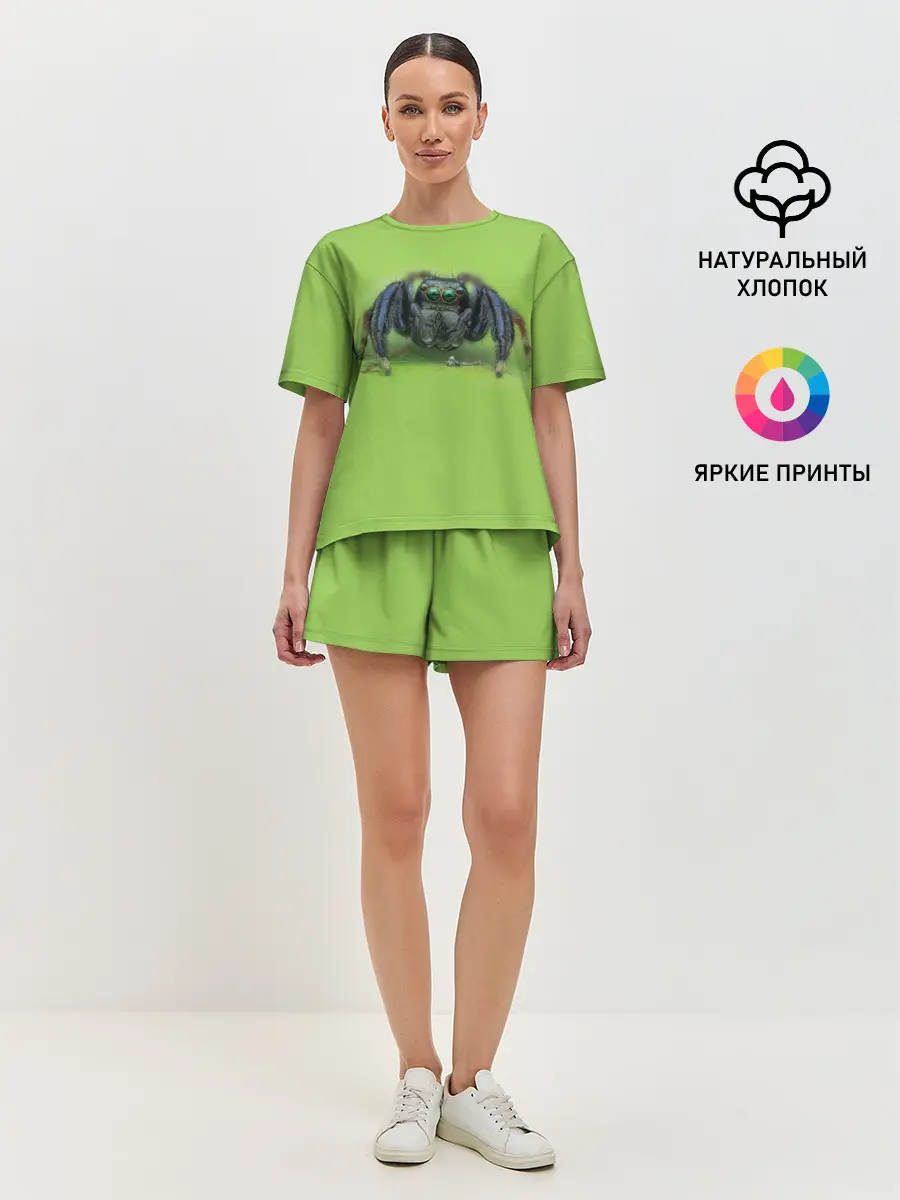 Женская пижама с шортами / ПАУК С ГЛАЗКАМИ