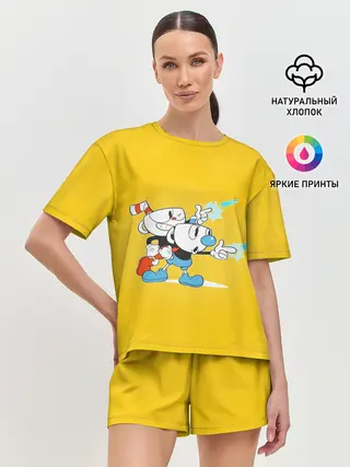 Женская пижама с шортами / Cupower