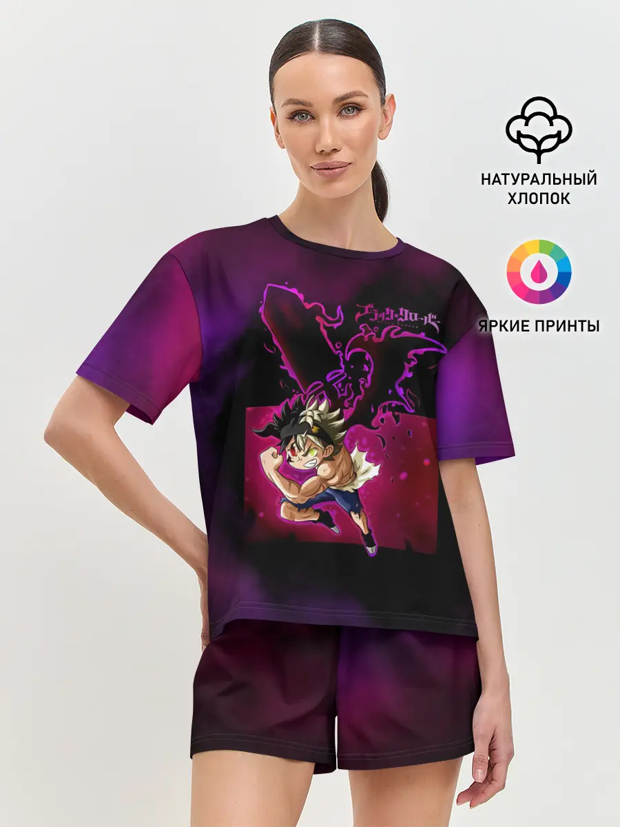 Женская пижама с шортами / Злой мускулистый Аста