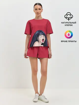 Женская пижама с шортами / ХИНАТА АХЕГАО | AHEGAO