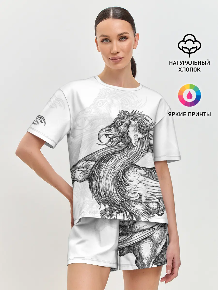 Женская пижама с шортами / Грифон