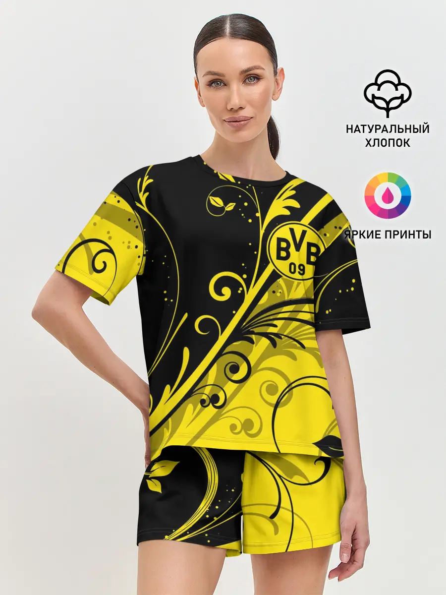 Женская пижама с шортами / ФК БОРУССИЯ / FC BORUSSIA