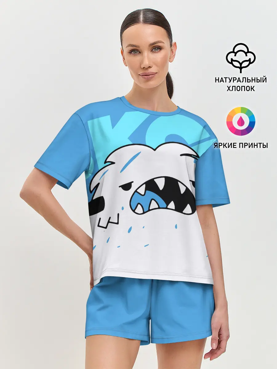 Женская пижама с шортами / SK8 the Infinity. Скейт Ланги