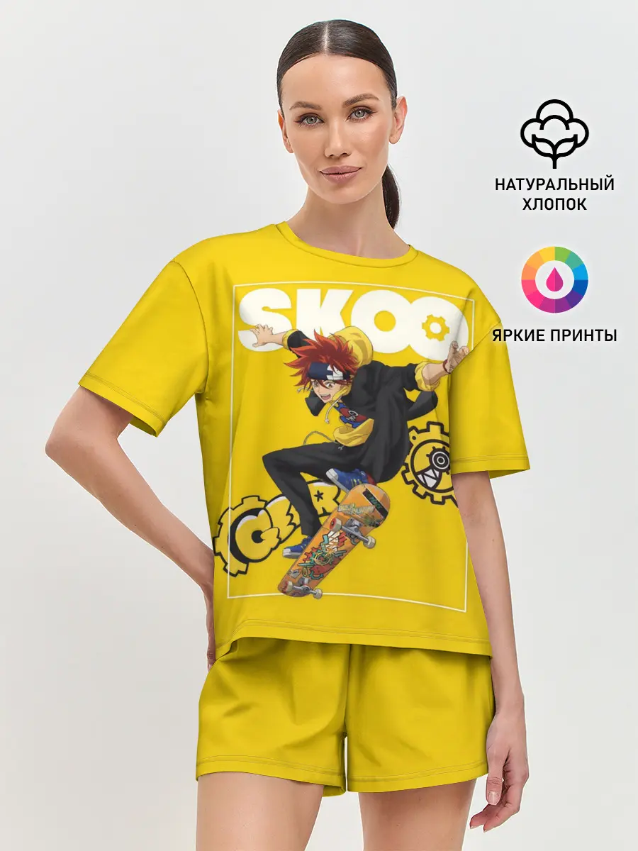 Женская пижама с шортами / SK8 the Infinity, Реки Кян