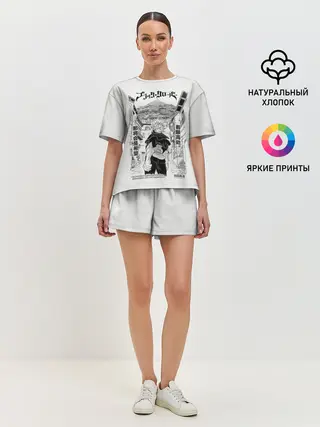 Женская пижама с шортами / Аста город Чёрный клевер