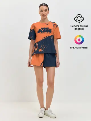 Женская пижама с шортами / KTM | ГРАНЖ