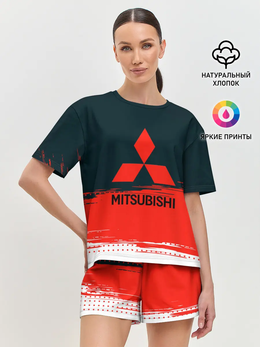 Женская пижама с шортами / MITSUBISHI | МИТСУБИШИ